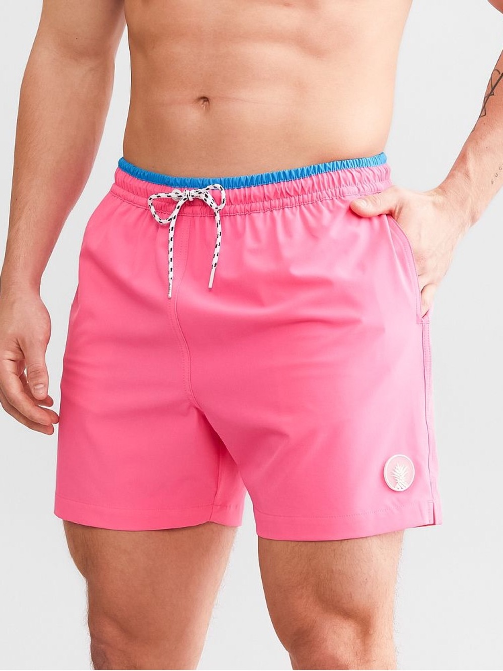 2XL Chubbies The Avalons Stretch Swim Trunks in Bright Hot Pink Swim Lined